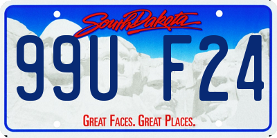 SD license plate 99UF24