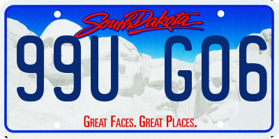 SD license plate 99UG06