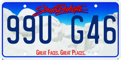 SD license plate 99UG46