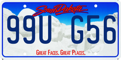 SD license plate 99UG56