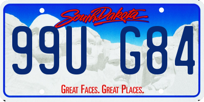 SD license plate 99UG84
