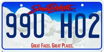 SD license plate 99UH02