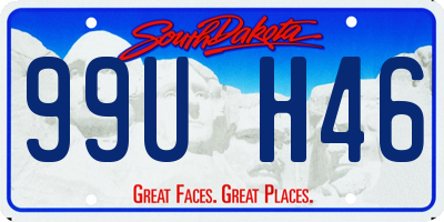 SD license plate 99UH46