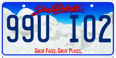 SD license plate 99UI02