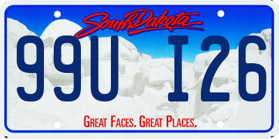 SD license plate 99UI26