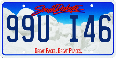 SD license plate 99UI46