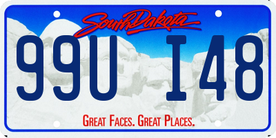 SD license plate 99UI48