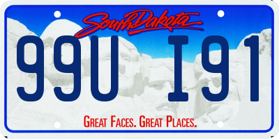 SD license plate 99UI91