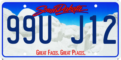 SD license plate 99UJ12