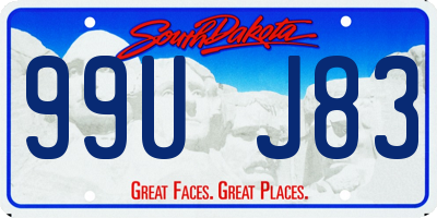 SD license plate 99UJ83