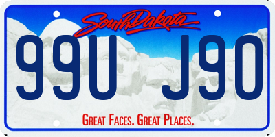 SD license plate 99UJ90