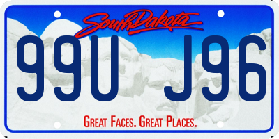 SD license plate 99UJ96