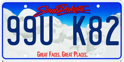 SD license plate 99UK82