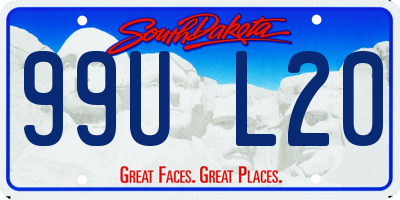 SD license plate 99UL20