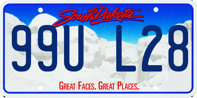 SD license plate 99UL28
