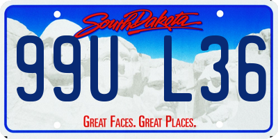 SD license plate 99UL36