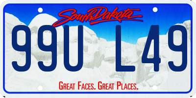 SD license plate 99UL49