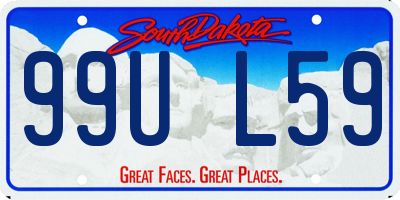 SD license plate 99UL59