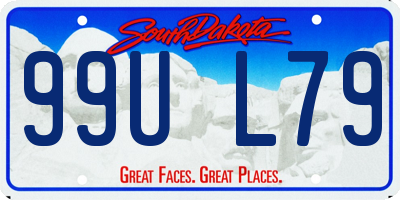 SD license plate 99UL79