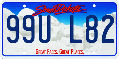 SD license plate 99UL82
