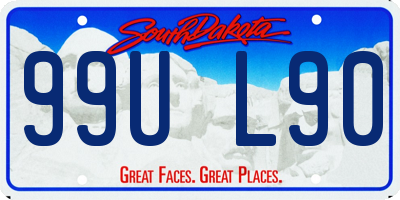 SD license plate 99UL90