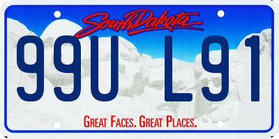 SD license plate 99UL91