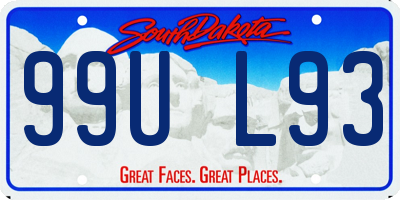 SD license plate 99UL93