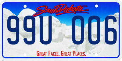 SD license plate 99UO06