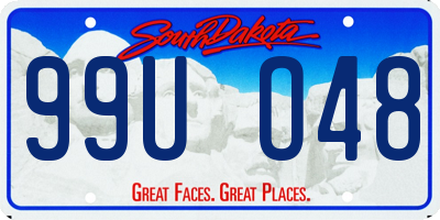 SD license plate 99UO48