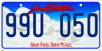 SD license plate 99UO50