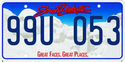 SD license plate 99UO53