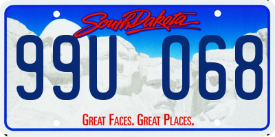 SD license plate 99UO68