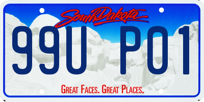 SD license plate 99UP01