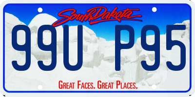 SD license plate 99UP95