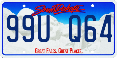 SD license plate 99UQ64