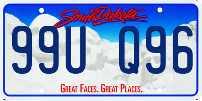SD license plate 99UQ96