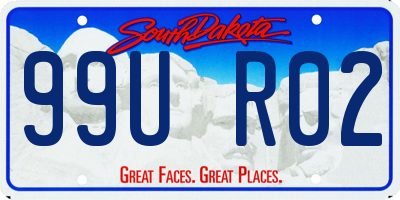 SD license plate 99UR02