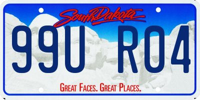 SD license plate 99UR04