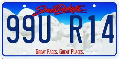 SD license plate 99UR14