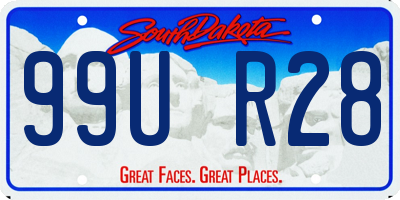 SD license plate 99UR28