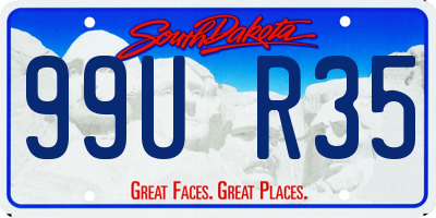 SD license plate 99UR35