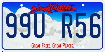SD license plate 99UR56