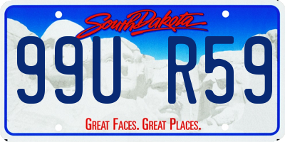 SD license plate 99UR59