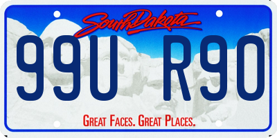 SD license plate 99UR90