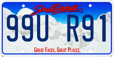 SD license plate 99UR91