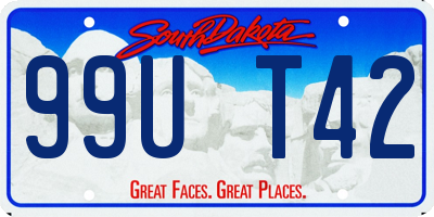 SD license plate 99UT42