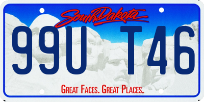 SD license plate 99UT46