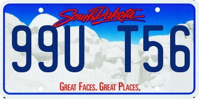 SD license plate 99UT56