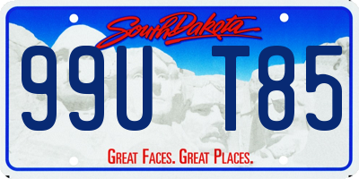 SD license plate 99UT85