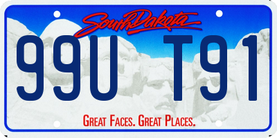 SD license plate 99UT91
